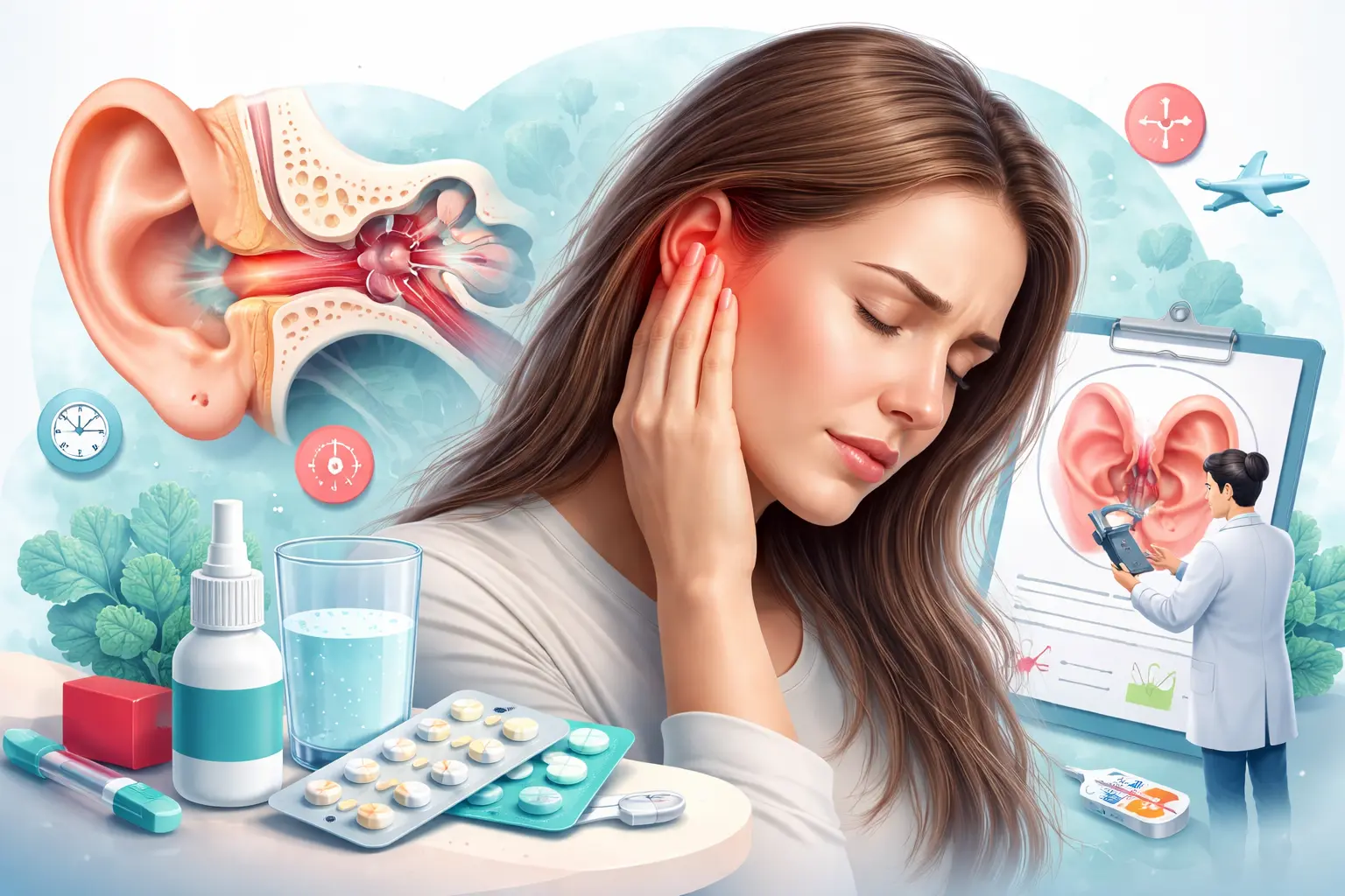 Sensation d’oreille bouchée sans bouchon