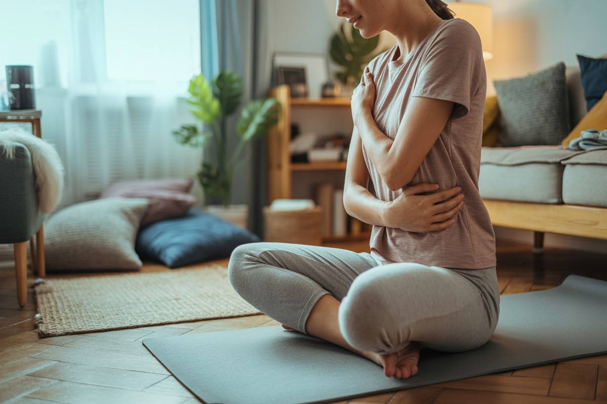 Quelle position adopter pour soulager les crampes d'estomac ?