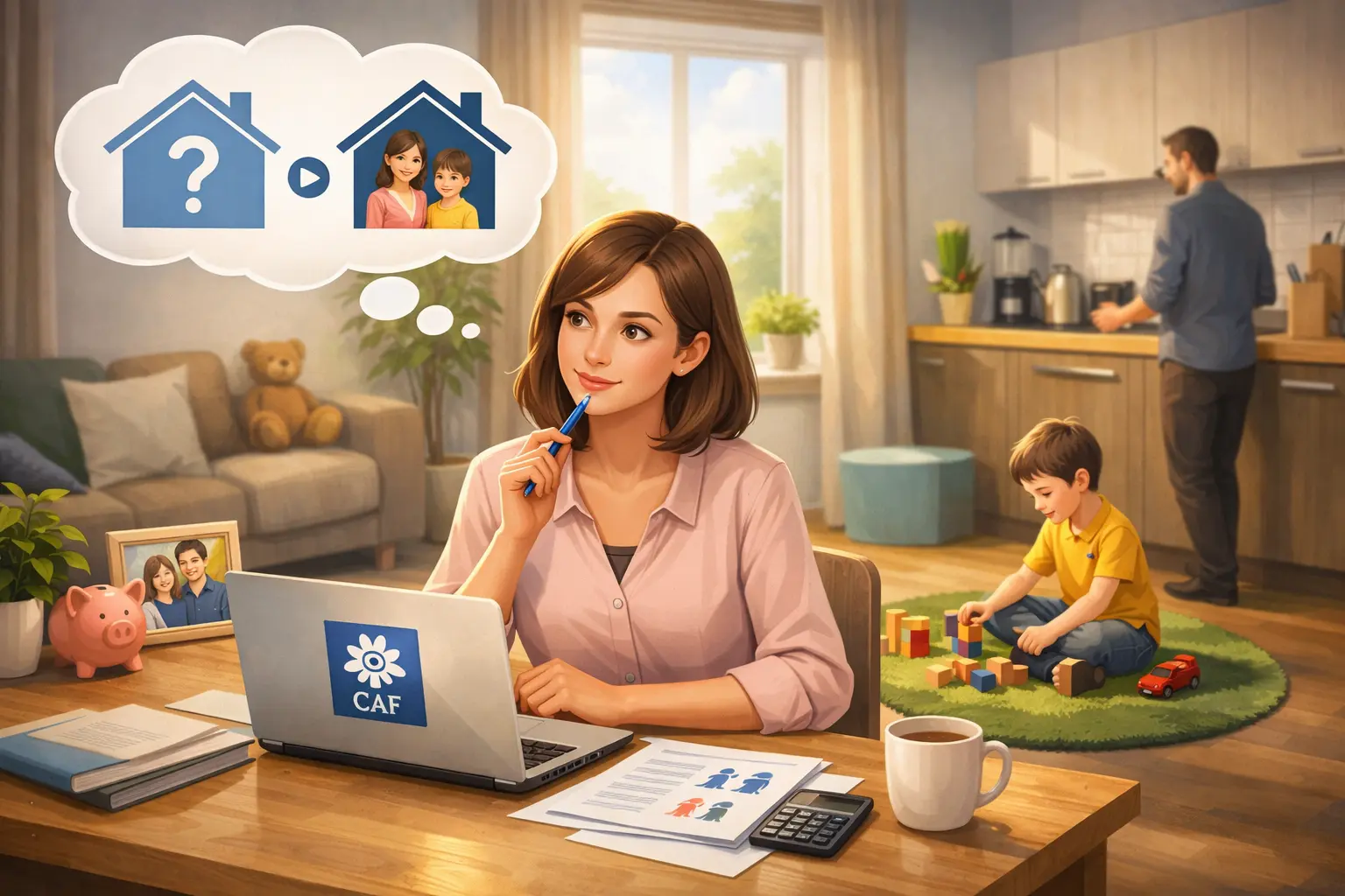 Dois je inscrire mon fils dans la composition du foyer CAF