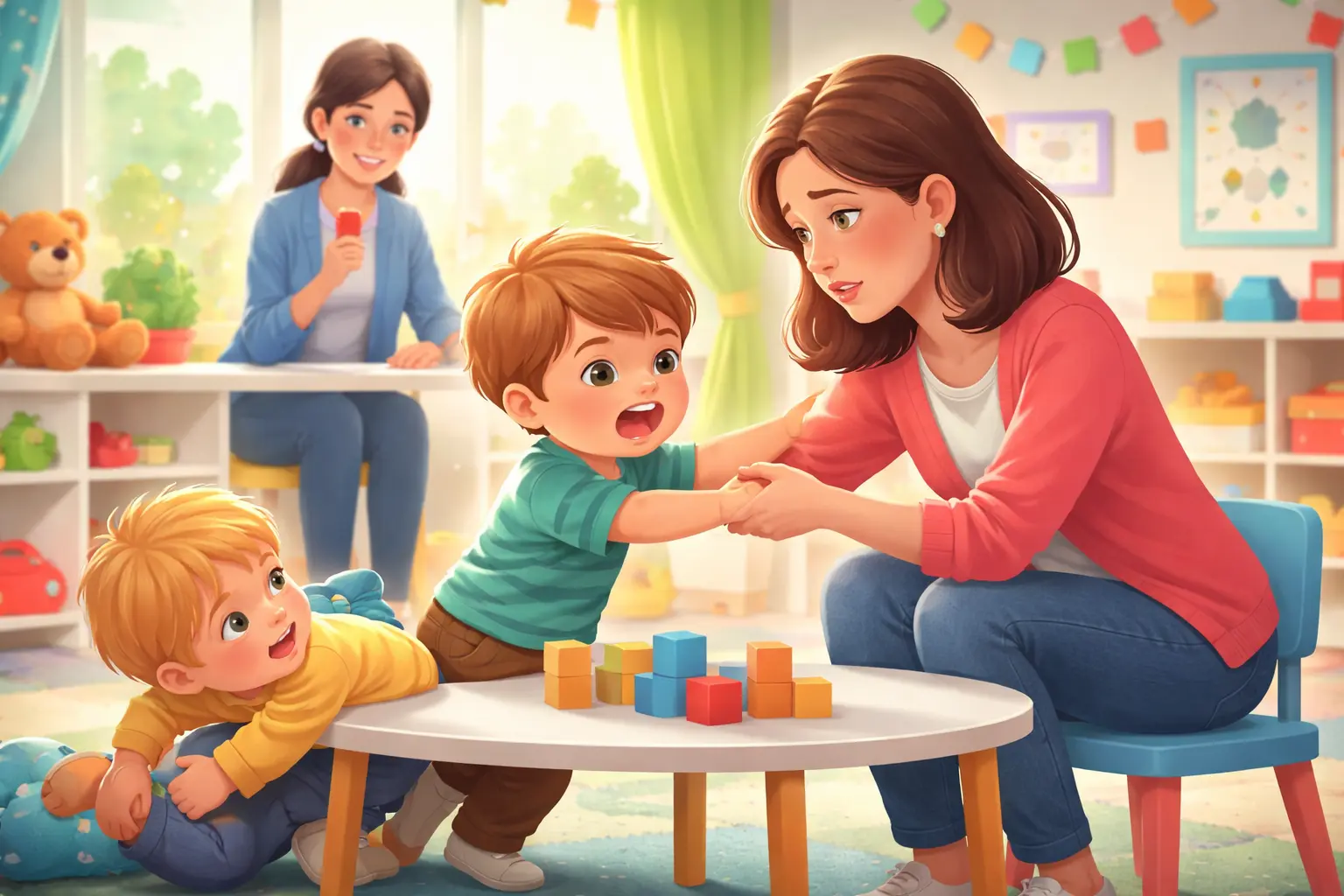 Mon fils de 3 ans tape à l’école