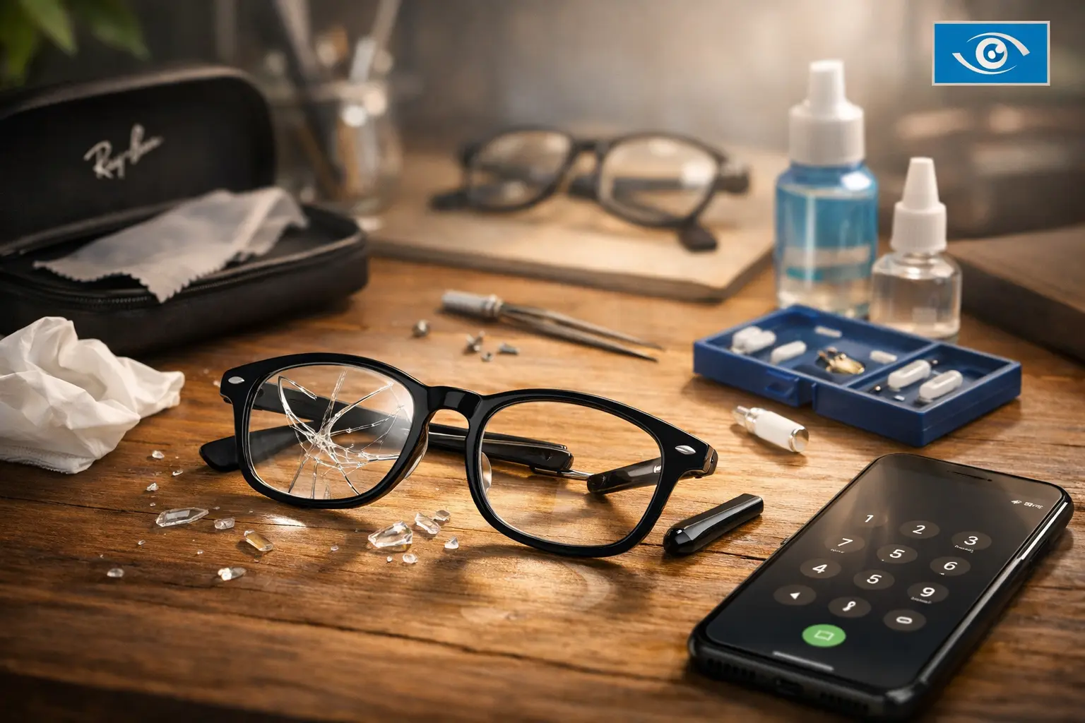 Que faire immédiatement après la casse des lunettes