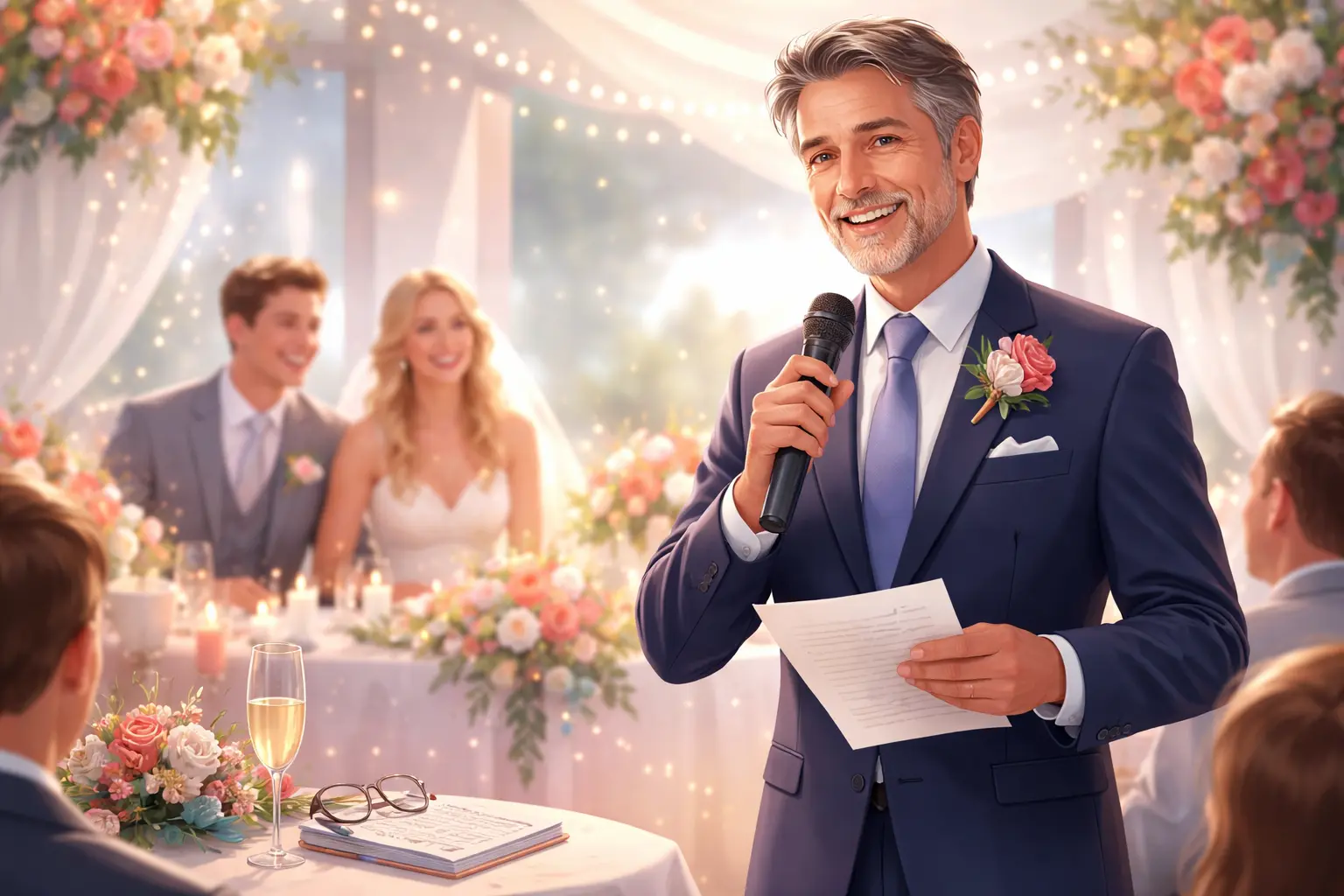 écrire un discours humoristique pour le mariage de son fils