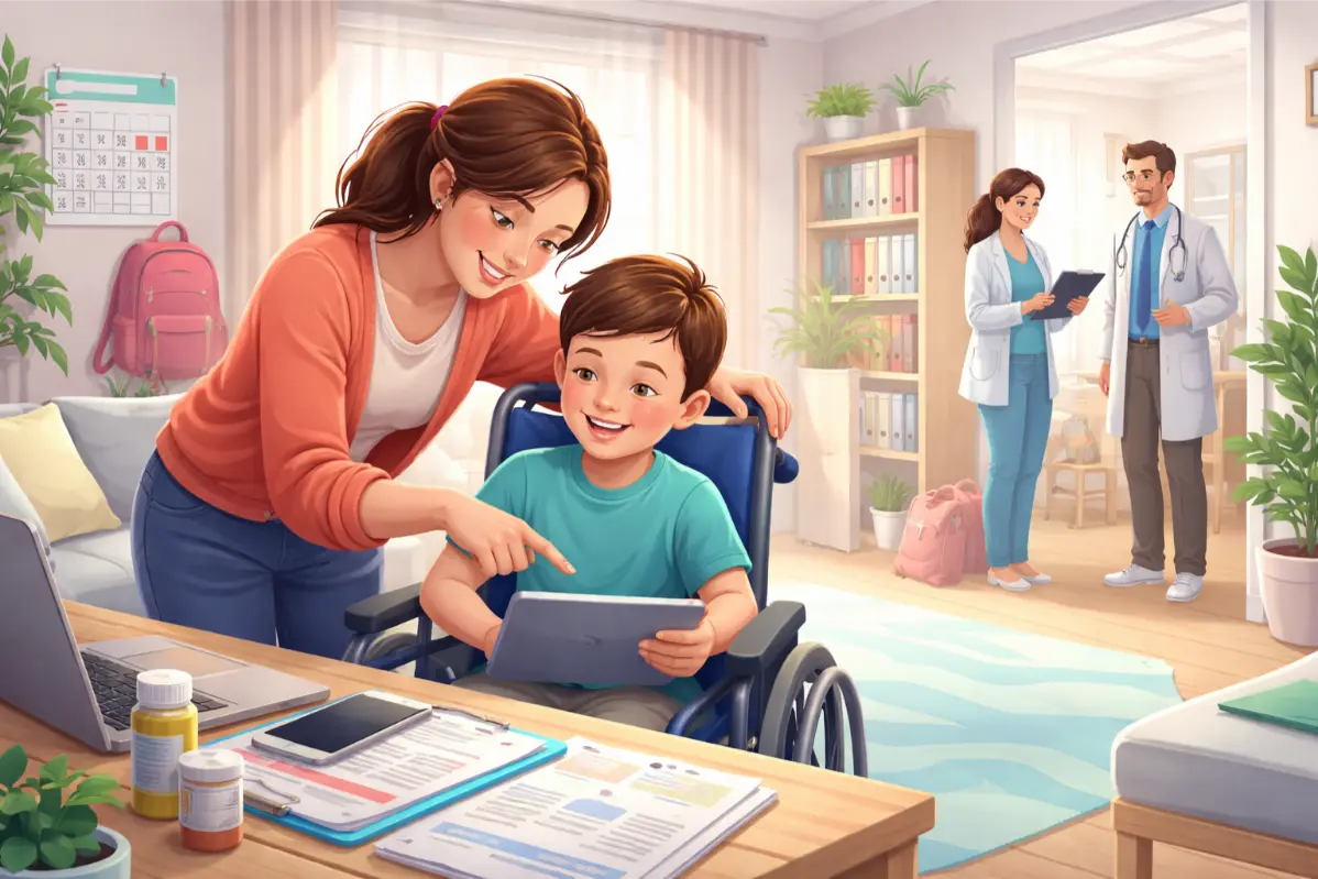 je m' occupe de mon fils handicapé