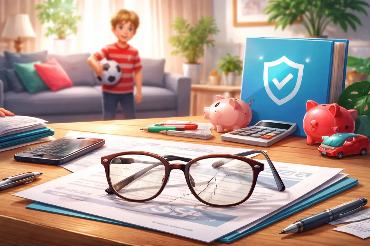 mon fils a cassé mes lunettes assurance