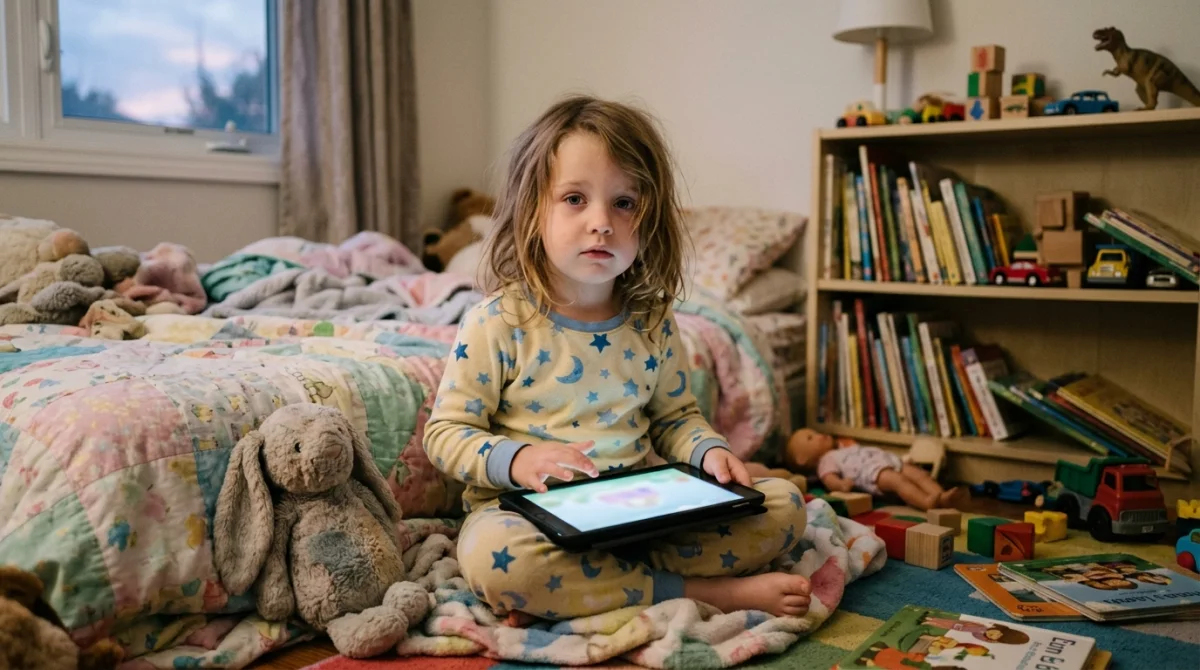 L'exposition aux écrans avant le coucher est-elle responsable du fait que ma fille de 4 ans ne dort pas avant 23h ?